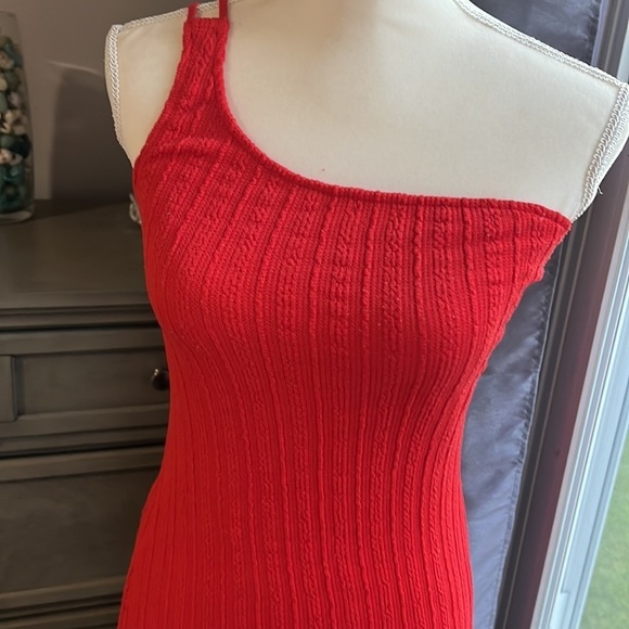 ZARA red dress sz M - Picture 2 of 3